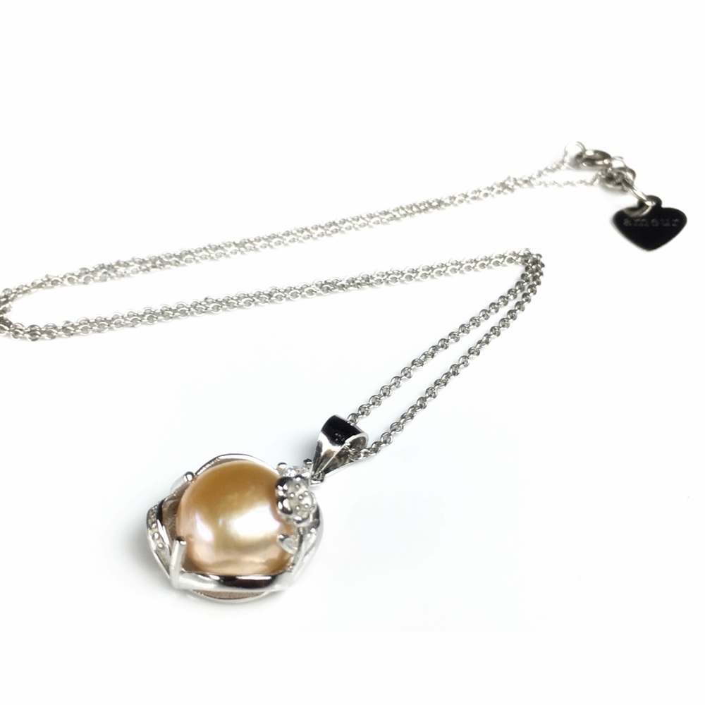 Millennial Gem Pink Baroque Pearl  Necklace